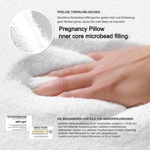 Oreillers de grossesse ajustables et amovibles Oeko-Tex pour dormir, oreiller de maternité hypoallergénique et rafraîchissant - Product Image 5