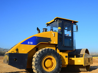 Compacteur à tambour unique SEM518 de 18 tonnes, rouleau compresseur vibrant pour routes, compacteur de sol SEM518 de 129 kW, disponible en stock
