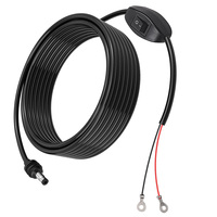 Câble d'alimentation CC avec interrupteur pour Starlink Mini, connecteurs O-Ring vers cordon d'alimentation CC 5.5 avec interrupteur marche/arrêt pour Starlink Mini, à utiliser avec une batterie