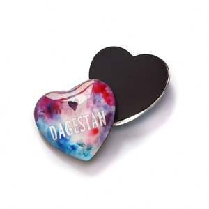 ของชำร่วยงานวันเกิด แม่เหล็กติดตู้เย็นรูปหัวใจ แม่เหล็กแก้วคริสตัลใส่รูปภาพตามสั่งสำหรับติดตู้เย็น - Product Image 3