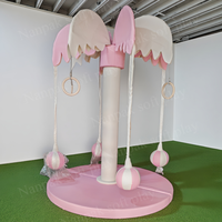 Populaire blanc rose intérieur extérieur aire de jeux sensorielle Gym rotation carrousel tasses à thé joyeux aller jeu doux pour les fêtes événement location