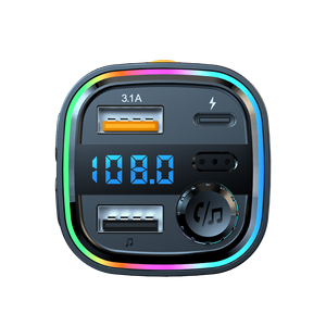 Super Snel Opladen Auto Mp3 Speler 22.5W Fm Zender Auto <span class=keywords><strong>Bluetooth</strong></span> Adapter Draadloze Radio Muziekadapter Auto Kit - Product Image 4