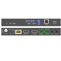 Extensor HDMI 4K USB 2.0 sobre LAN HDBaseT PoC, Cable Único CAT5e/CAT6A/CAT7, Hasta 100 m