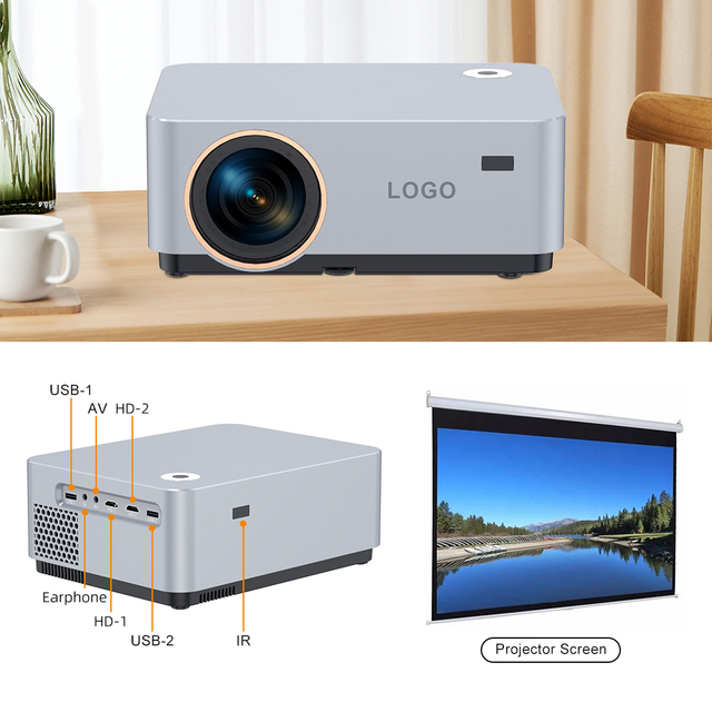 8K Projector 4K Mini Proyector Smart Home Portable 1080P Projector Wifi Video Led Proyectores 4k for Home Theater Cinema Use