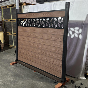 Pannelli di recinzione in <span class=keywords><strong>legno</strong></span> composito composto wpc pannelli di recinzione e pannelli di recinzione post wpc - Product Image 6