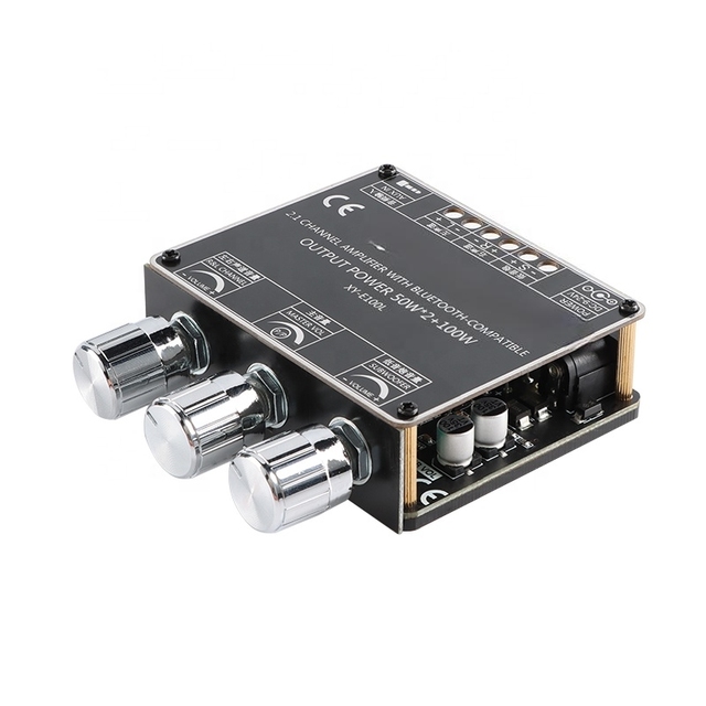 XY-E100H XY-E100L 2.1 Channel Digital Power Amplifier BT 5.1 Power Audio Stereo Subwoofer Amplifier Board Module 50WX2+100W