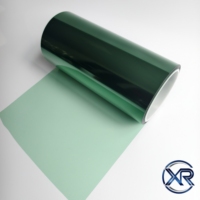 Película PET Virgen Suave Verde de 12um, Translúcida, de Alta Claridad, Resistente al Calor, Rollo Jumbo, Material Base para Laminación y Embalaje Industrial