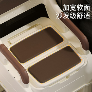เก้าอี้นั่งถ่ายแบบพกพาสำหรับผู้สูงอายุ ใช้ในบ้าน ป้องกันกลิ่น วัสดุ PP - Product Image 1