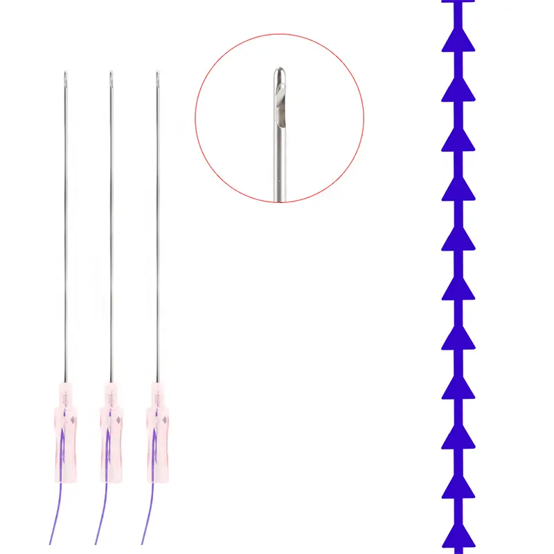 Fishbone cog benang pengangkat hilos tenpembelian pdo 18g 100mm cetakan pcl benang pengangkat wajah kabel mengangkat pdo cog