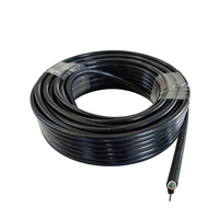 Câble Cat5e UTP avec messager en fil d'acier pour extérieur, 24 AWG, cuivre pur CCA CCS, 4 paires, résistant aux intempéries et aux UV, bobine de 100 m, haute vitesse