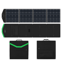 ATEM POWER 120W 200W 300W 12V 18V Mono Outdoor Camping Portable Folding Solar Panel Blanket Bag Pliable Solar Panel