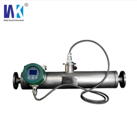 Débitmètre Coriolis en acier inoxydable personnalisable, connexion à bride, haute précision 0,2 %, sortie numérique LCD pour liquides et huiles