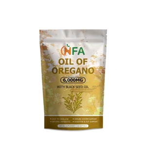 Factory Supply Oil of Oregano Softgels with Black Seed Oil <b>Supplement</b> Gut Health Digestion and Boosts Energy Clarity Softgels - Product Image 1