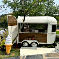 Remorque mobile pour crème glacée, chariot à hot-dogs, bar à jus, restaurant, remorque à café, camion de restauration avec cuisine complète