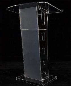 45IN Acrílico Conferencia Púlpito Acrílico Podio Claro Iglesia <span class=keywords><strong>Atril</strong></span> Acrílico Stand up Floor-Standing Podium <span class=keywords><strong>Atril</strong></span> - Product Image 4