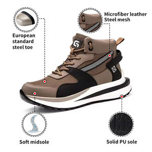 GUYISA Anpassbare Herren-Antirutsch-Sicherheitsschuhe mit Stahlkappe, säurebeständig, leicht, für Bau und Fabrik. - Product Image 2