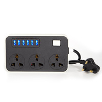 Außenhandels-Exportsteckdose USB Haushalt Multifunktionale UK/EU-Stecker Verlängerungskabel 100-250V 10A