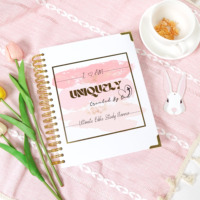 Agenda personnalisé de haute qualité, couverture rigide en carton, logo en relief, reliure spirale, boîte cadeau, Bible d'étude, journal, carnet de soins personnels