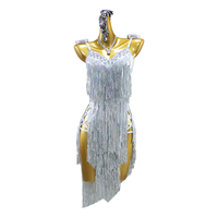BH1615 Costume de danse de salon pour femmes robe de compétition de piscine noire paillettes Costumes de danse latine professionnels + robe seulement