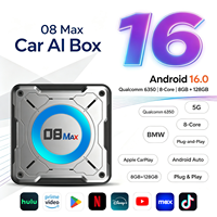 Jaringan 5G Baru BMW AI Box Chipset Qualcomm 6350 Adaptor Wireless CarPlay Android Auto Kotak Streaming Video 8-Core untuk BMW X1 X3