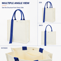Collection de sacs fourre-tout en toile 16 oz en gros, stock disponible, faible MOQ, expédition rapide, réapprovisionnement stable, risque de sourcing réduit