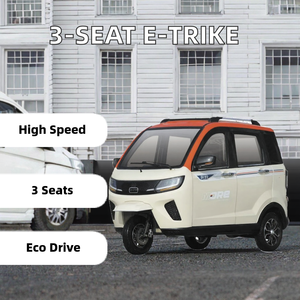 4-Doors 4-<strong>Seats</strong> <strong>Electric</strong> Tricycle Close Cabin <strong>Scooter</strong> <strong>with</strong> 60v Three Wheels <strong>for</strong> <strong>Adults</strong> Passengers - Product Image 2