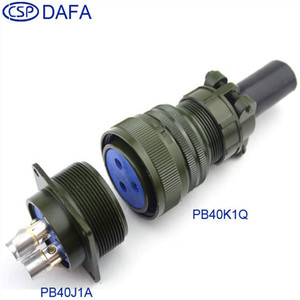 Conector Circular CSP PB40K1Q, Fundición a Presión de Aluminio, Enchapado en Plata, Conector de Aviación de Latón, Serie PB - Product Image 2