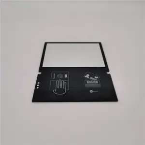 Control panel front cover tempered glass, Tempering glass with printing for switch panel