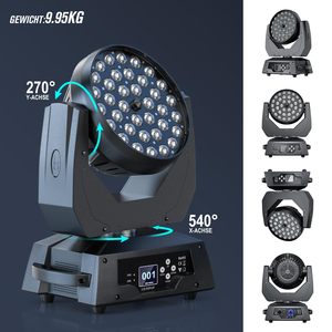 Faro Mobile Wash Zoom RGBW 4in1 con 36x18W LED e Controllo DMX512 per Installazione - Product Image 6