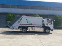 FAW Camion à ordures électrique à énergie nouvelle avec pneus en acier Euro 3, benne arrière de 5 mètres cubes, 180 CV, transmission 4x2
