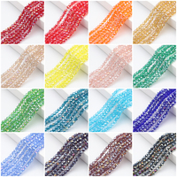 2 3 4 6 8 10mm AB Perles rondes en cristal pour bracelets Perles rondes en verre à facettes pour la fabrication de bijoux Fournitures de bricolage Charms