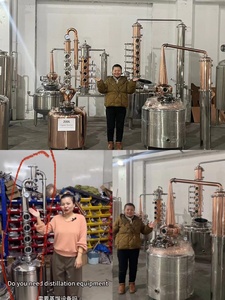 Alambic de distillation Towin 100L en acier inoxydable SUS304/cuivre rouge, type colonne, pour whisky et distillations artisanales - Product Image 4