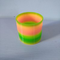 Jouet à ressort en plastique pas cher Besafe pour enfants et adultes, jouet à ressort magique arc-en-ciel jumbo