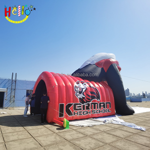 Tùy chỉnh thể thao đường hầm Màu Đỏ sư tử Inflatable bóng đá chạy qua - Product Image 6