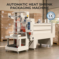 Machine d'emballage semi-automatique industrielle pour sceller les manchons et emballer les sachets de boissons et de produits en tunnel de rétraction