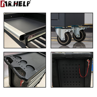 Chariot à outils mobile grande capacité vide avec roues pour garage domestique et organisation d'outils de bricolage