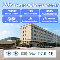 Tube cosmétique vide personnalisable en plastique ABL souple de 60 ml avec effet métallique argenté et bouchon à vis pour crème et lotion de soin de la peau