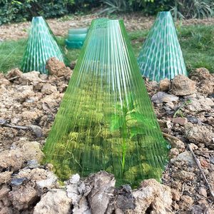 Offre Spéciale 10/20 pièces Cloches de jardin réutilisables cloche pot plantes couvertures Protection contre le <span class=keywords><strong>soleil</strong></span> gel escargots dôme en plastique couverture de plante - Product Image 3