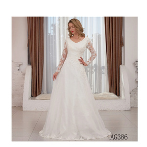Style féerique pure manches longues princesse gonflée jupe en tulle <span class=keywords><strong>robe</strong></span> <span class=keywords><strong>de</strong></span> <span class=keywords><strong>mariée</strong></span> <span class=keywords><strong>japonaise</strong></span> <span class=keywords><strong>robe</strong></span> <span class=keywords><strong>de</strong></span> <span class=keywords><strong>mariée</strong></span> transparente - Product Image 1