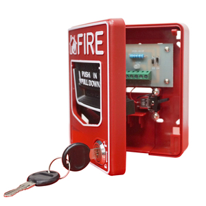 Accessoire de système d'<span class=keywords><strong>alarme</strong></span> <span class=keywords><strong>incendie</strong></span> à bouton-poussoir manuel conventionnel, station de tirage sans fil en ABS de qualité, <span class=keywords><strong>alarme</strong></span> sonore jusqu'à 10 m - Product Image 3