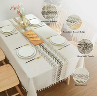 Nappe en Rouleau à Motif Floral Personnalisé, Résistante à la Décoloration, Design Gaufré, Anti-Taches, Sans Formaldéhyde