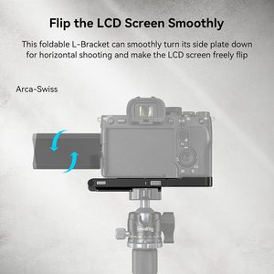 Support en L pliable SmallRig pour <span class=keywords><strong>Sony</strong></span> Alpha 7R V/Alpha 7 IV/Alpha <span class=keywords><strong>7S</strong></span> III, plaque latérale pliable pour Arca-Swiss, support rapide - Product Image 4