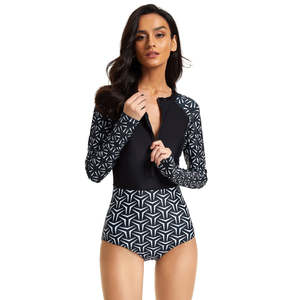 Surf Shirt Swimming Shirt <strong>Rash</strong> <strong>Vest</strong> Sun Protection Clothing Rush Guard Upf50+ Rashguard Printed <strong>Rash</strong> Guard for <strong>Women</strong> - Product Image 2