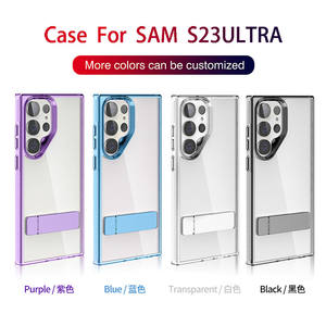 <span class=keywords><strong>Cover</strong></span> in TPU <span class=keywords><strong>trasparente</strong></span> per PC con supporto pieghevole in metallo sottile custodia per telefono <span class=keywords><strong>trasparente</strong></span> stampabile per <span class=keywords><strong>Samsung</strong></span> Galaxy S23 Ultra - Product Image 4