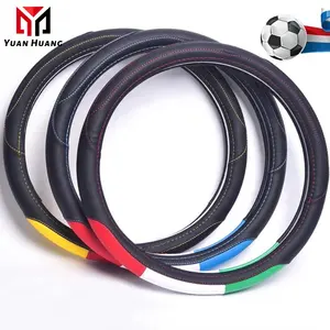 Nouvelle housse de <span class=keywords><strong>volant</strong></span> de coupe du monde de couleur assortie pour Peugeot <span class=keywords><strong>307</strong></span> 2001-2008 <span class=keywords><strong>307</strong></span> SW 2005-2008 - Product Image 1