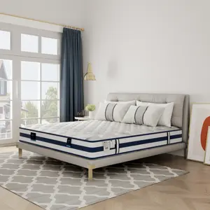 五星级酒店压缩真空包装矫形天然双人乳胶床床垫特大号床架和弹簧床垫
