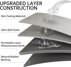 Juegos de manteles cuadrados de diatomita de alta calidad, diseño clásico ecológico para uso en la mesa de la cocina, venta al por mayor disponible - Product Image 5