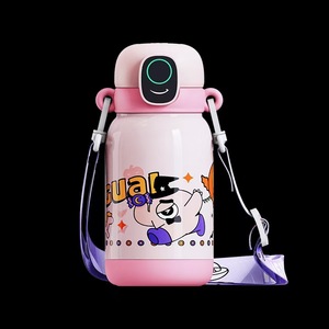 Children's Stainless Steel Vacuum <b>Flask</b> 316L <b>With</b> Straw Cute Design For School Use - Product Image 1