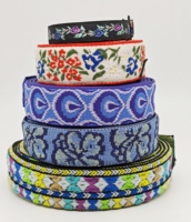Sangle d'artisanat brodée par le vent ethnique sans élastique pour vêtements jupes sacs chaussures textiles de maison