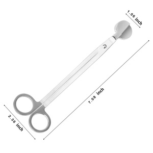 Mango ergonómico DIY grado acero inoxidable vela mecha recortadora tijera y cizalla diseño cómodo con borde liso - Product Image 4